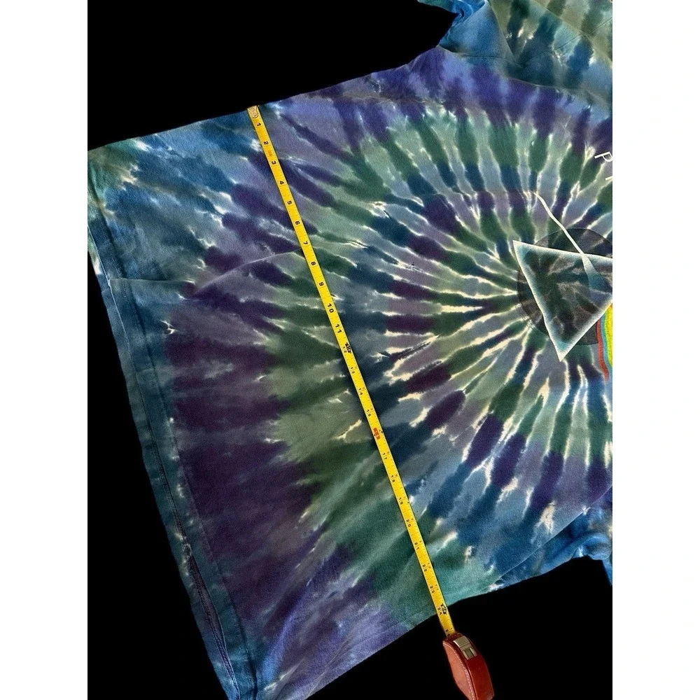 Liquid Blue Pink Floyd Tie Dye Shirt Mens XXL Dark Side Of The‎ Moon Green